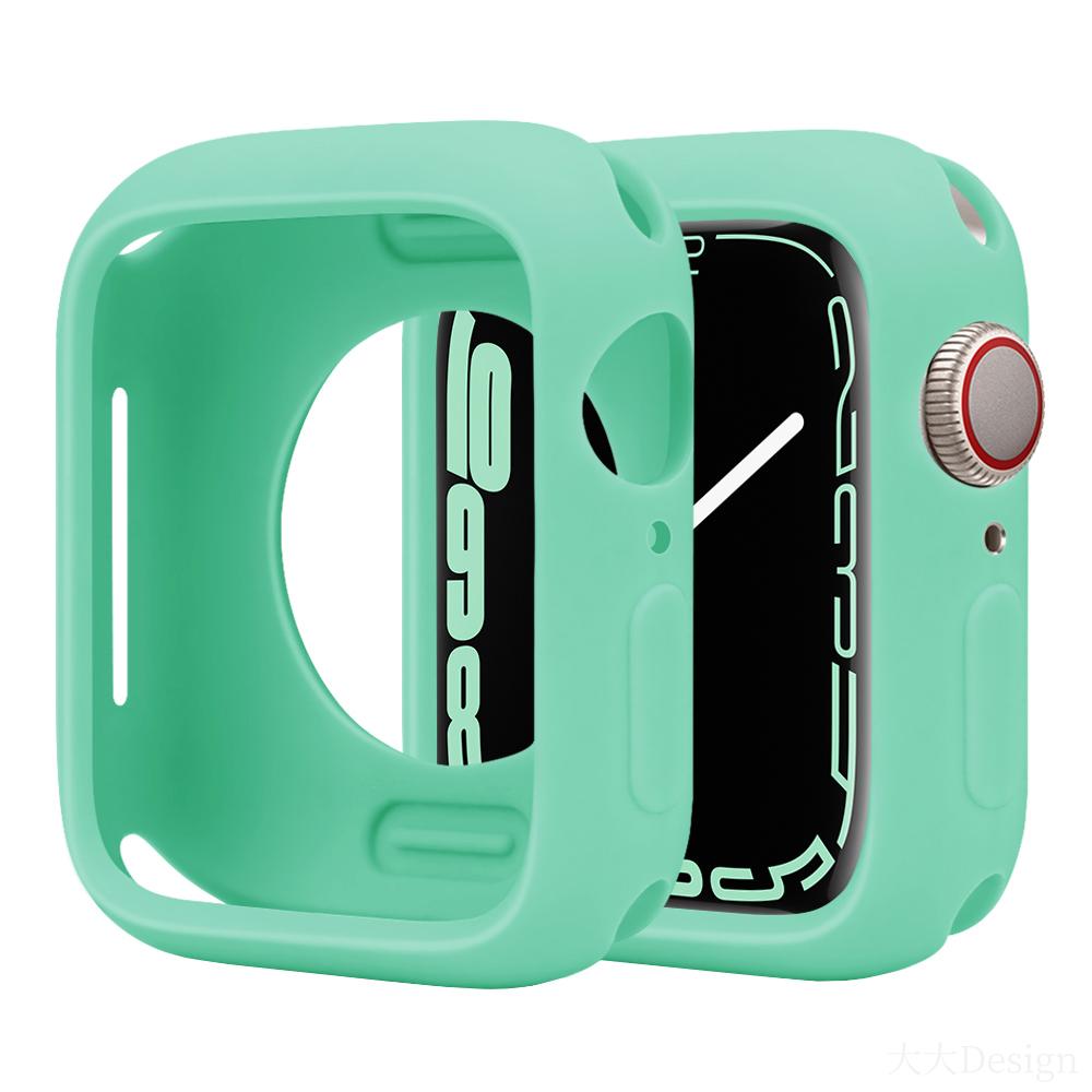 Soft Silicone Case for Apple Watch Series8/7/6/5/4/3/SE Cover Case for iWatch Slim Tpu Bumper Protector 38MM 40 41MM 42 44 45MM