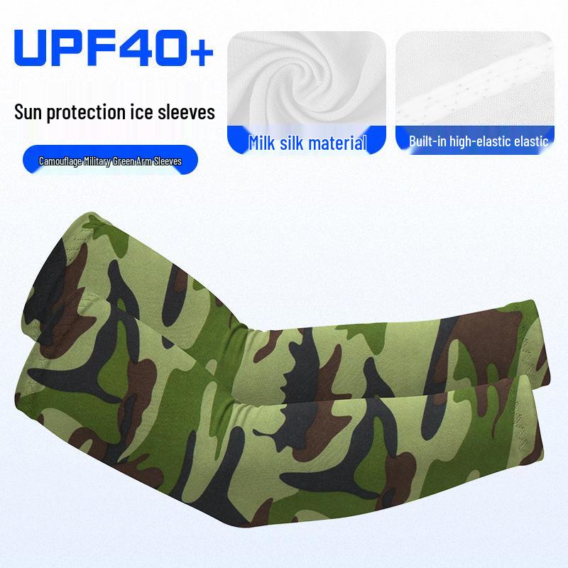 Damen UV-Schutz Eis-Seide Radsport Armstulpen - Leichte, atmungsaktive, elastische Ärmel für Sonnenschutz und Narbenabdeckung.