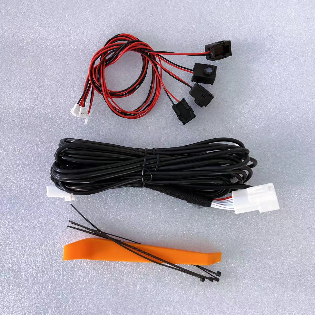 

Цветной свет для ног, окружающий свет, лампа, декоративный атмосферный свет для салона автомобиля для Toyota Corolla Altis/cross - 4pcs