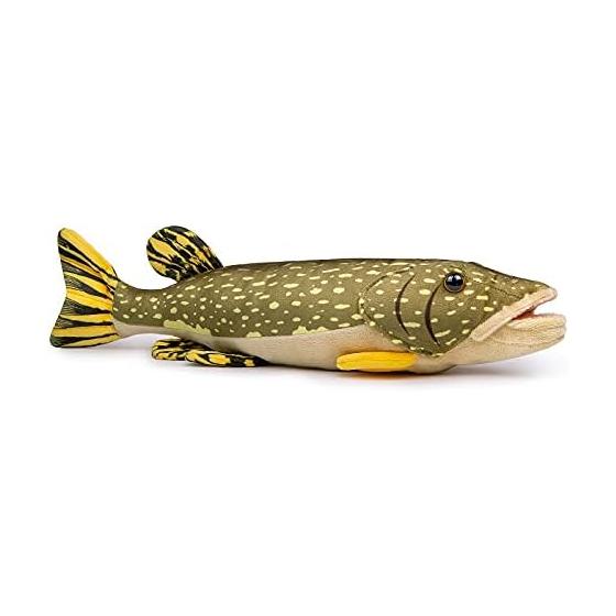 Northern Pike Fish Stuffed Toy - Simulation Realistic Depth Sea Stuffed Pike Stuffed Toy Figure Super Soft Sea Creature Fish Model Stuffed Toy Gift