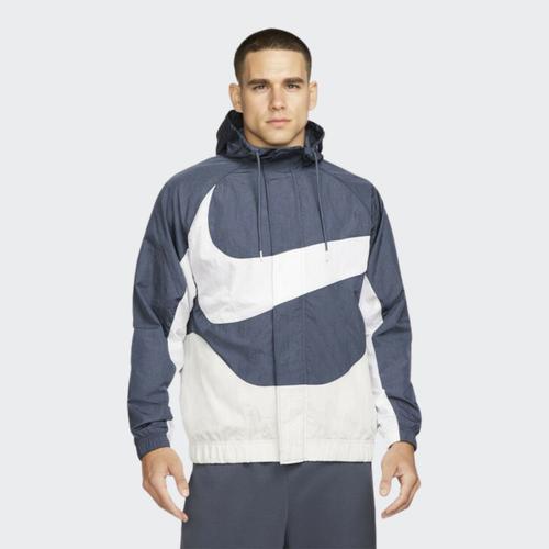 Nike Sportswear Swoosh Contrast Large Logo Hooded Woven Jacket DD5968-437