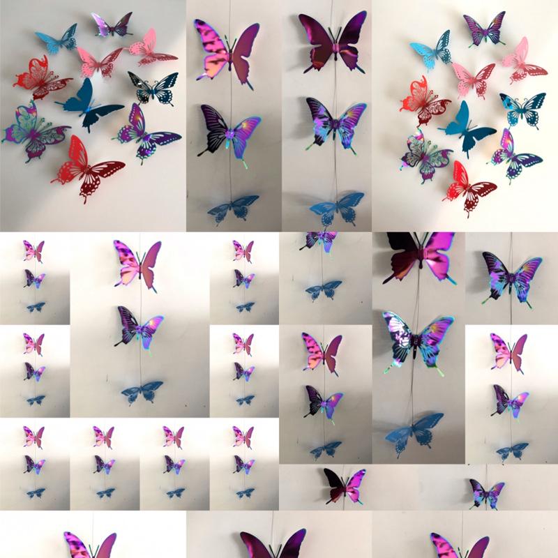 Colorful Metal Butterfly Hanging Decoration for Kindergarten, Mall, Jewelry Store, or Pastoral Corridor