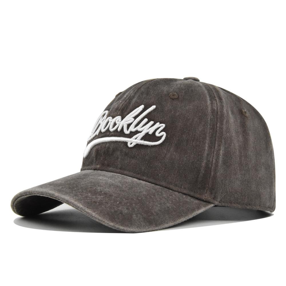 Unisex Snapback Hat Hip Hop Retro Casual Dad Hat for Men Women Sport Gift Vintage Washed Cotton Baseball Cap Embroidery Brooklyn