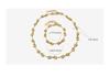 European Spicy Girl Layered Chunky Chain Necklace & Bracelet Set - Gold-Plated Titanium Steel