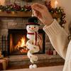 Set Fai da Te Addobbi per Albero di Natale Kit Uncinetto a Spirale, Pupazzo di Neve Babbo Natale Artigianato Ricordo Fatto a Mano Regalo per la Mamma Ornamento da Appendere Decorazione per Camino Sacco
