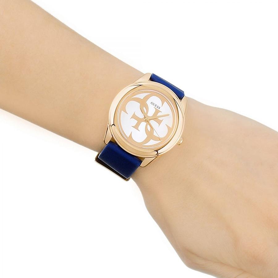 Guess Hodinky pro ženy Minimalistické křemenné hodinky - Měkký silikonový řemínek, Autentické módní dámské hodinky pro každodenní nošení W0911L3