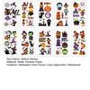 Water Transfer Stickers 10 Sheets Halloween Temporary Tattoos for Kids, Fake Tattoo Body Stickers, Waterproof Kids Costume Accessories Face