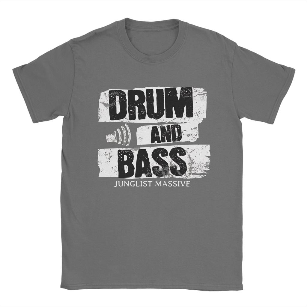 DRUM AND BASS Unisex T Shirt Vintage Tee Shirt Short Sleeve Crewneck TShirts Pure Cotton New Arrival Tops