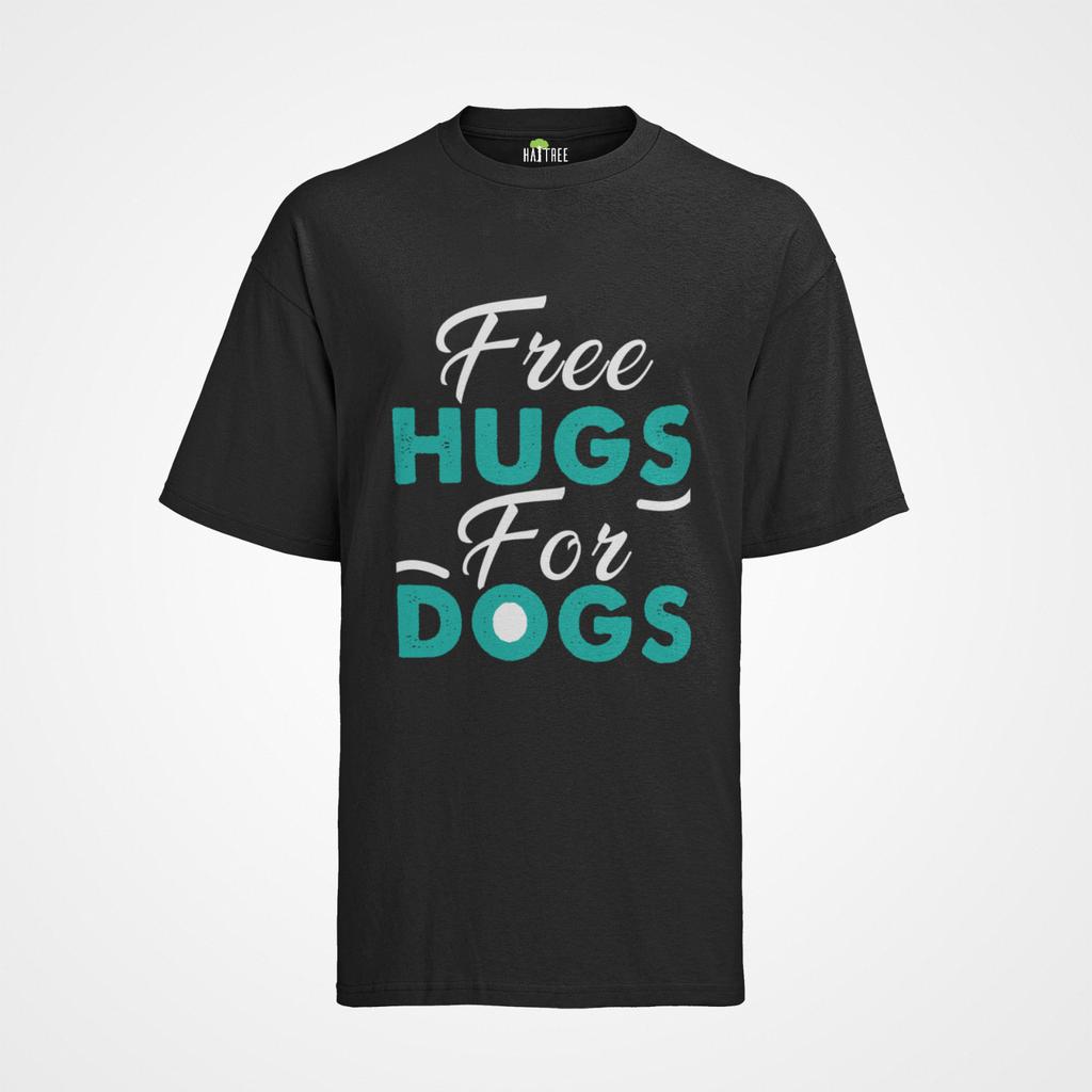 Hunde Hundebesitzer Spruch Free Hugs for Dogs Hund Liebhaber Bio Herren T-Shirt Mens Womens Tees Top