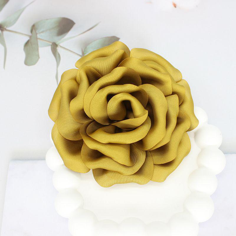 

Елегантна 3D брошка з атласної тканини - велика квіткова шпилька для светрів та костюмів (10 см) Pin Buckle