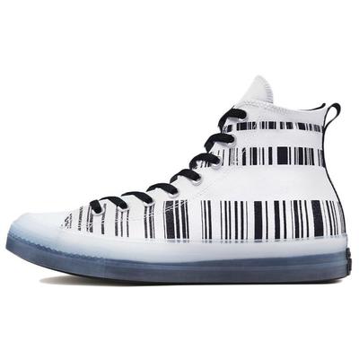 Chuck Taylor All Star CX High Translucent Barcode Unisex Sneakers White Black Clear A02600C