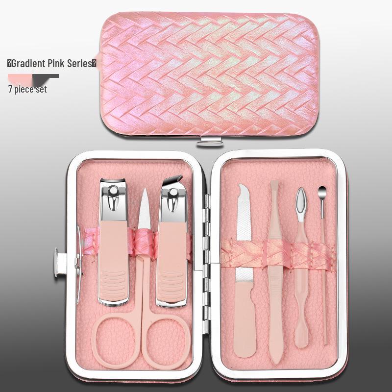 Gradient Nail Clipper Set: Portable Student Manicure Tools for Beauty and Care