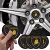 4 ks Samolepek na kola auta 56mm Dekál na středovou krytku kola auta Pro Lamborghini Urus Huracan Aventador Prémiový auto polštářek za krk na opěrku hlavy