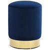 Stool  and Golden Velvet 28 X 36 Cm