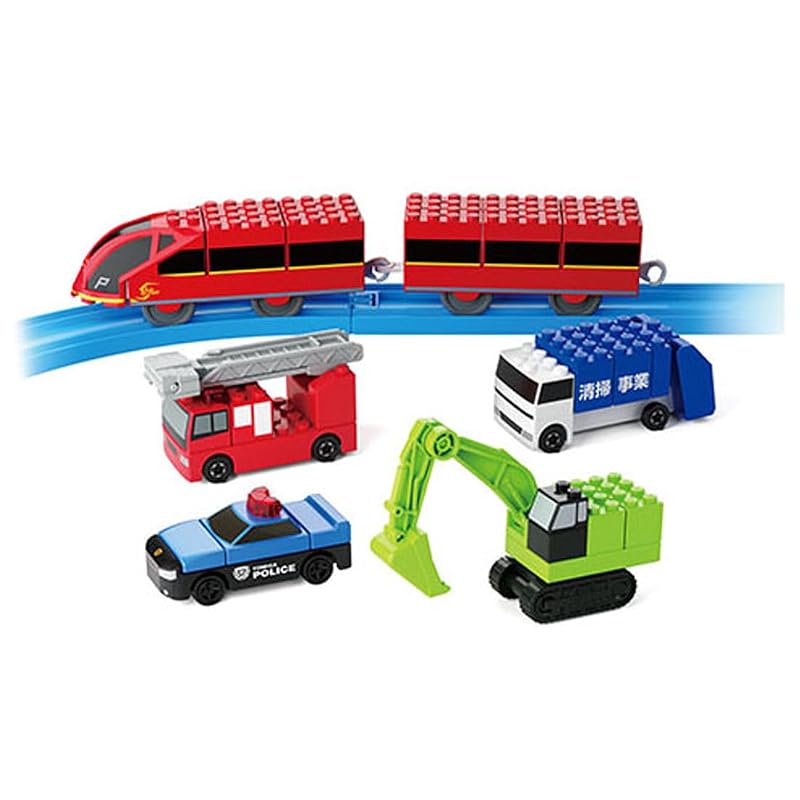 Takara Tomy Tomica & Plarail Block Entry Set (Toy, Ages 3 and Up)