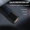 Tappo Valvola Pneumatico Auto Coprivalvola Stelo Ruota con Portachiavi Chiave per Cadillac XT5 XTS CTS BLS SLS DTS SRX Escalade Tiburon Deville