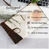 Leather Journal Notebook - 7"X5"-Brown, Cotton Deckle Edges Watercolor Paper