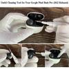 Olytop for Google Pixel Buds Pro 2/Pro Case Cover with Lock Clip & Cleaner Pen 2024/2022, Shockproof Protective Hard Shell Skin with Carabiner Men