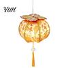 Diy Lantern Making Kit Spring Festival DIY Material Kit, Light Up Handmade Persimmon Shaped Hanfu Accessory Photo Prop with Tassel for Chinese