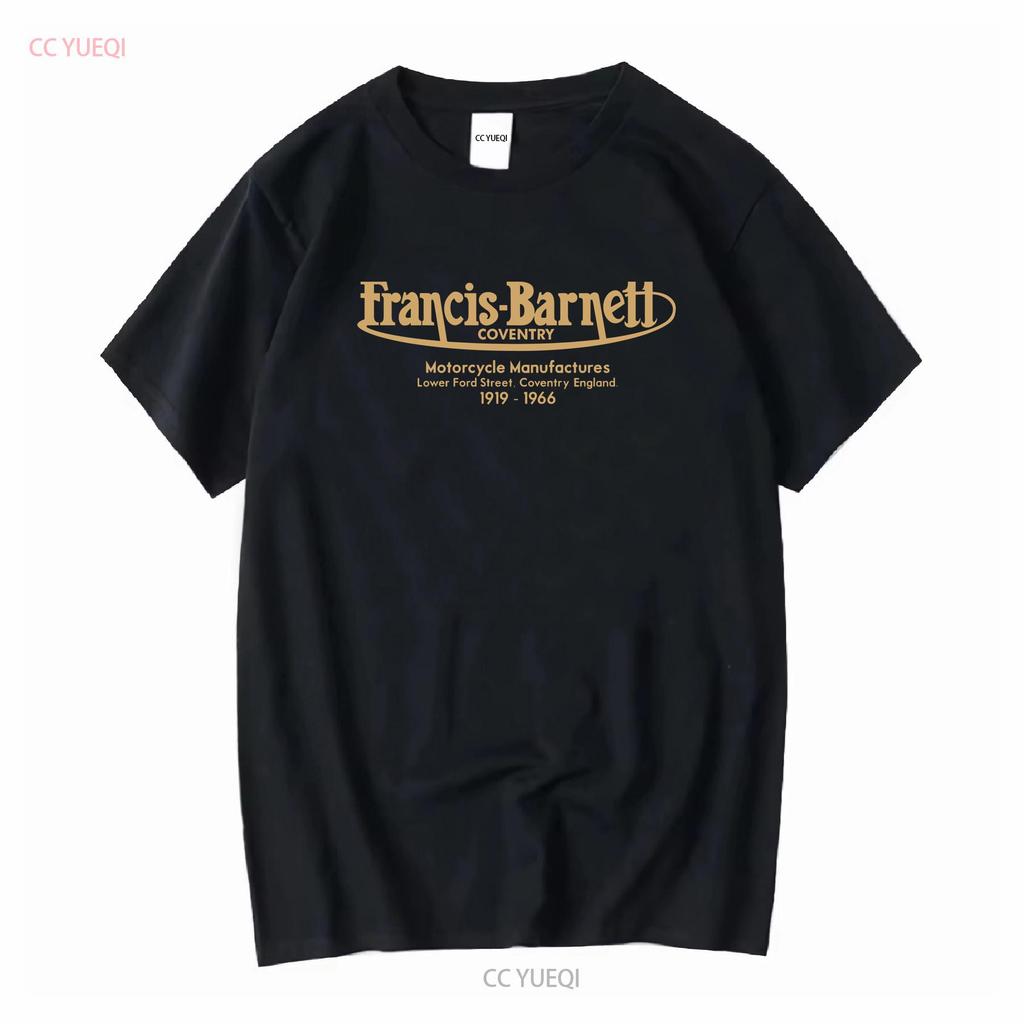 Francis Barnett T Shirt Classic Motorcycle Biker Cafe Racer Chopper Vintage Bike Vintage Washed Slightly Comfortable Soft Homme