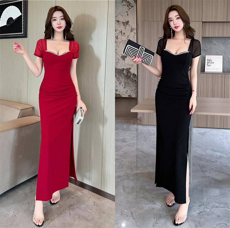 New Waist Fashion Sexy Dress, High-end Sense, Body Covering, Slim Work Clothes, Backless Long Skirt