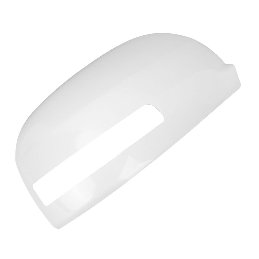 White Rearview Mirror Cover Cap With Turn Signal Hole Protective ABS Side Door Wing Mirror Cap Trim Replacement for