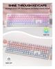 EPOMAKER Shimmeow Keycap 113 Cute Cat Pattern MAO MX Style Compatible Set, Keys, Keycaps, Light-Transmitting Type, Profile,