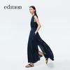 Edition Women's Ruched Waist Sleeveless Maxi Dress