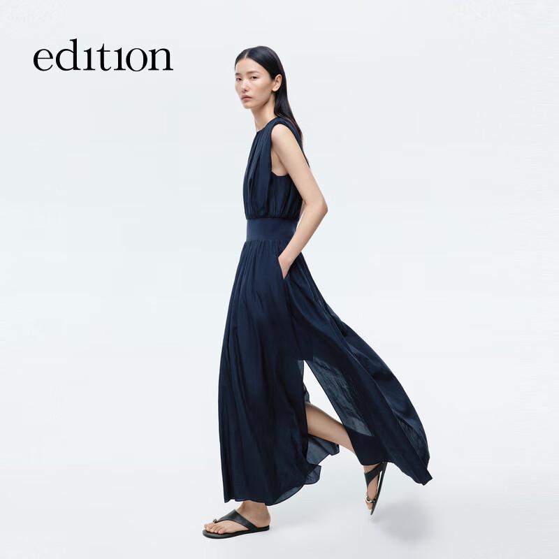Edition Women's Ruched Waist Sleeveless Maxi Dress