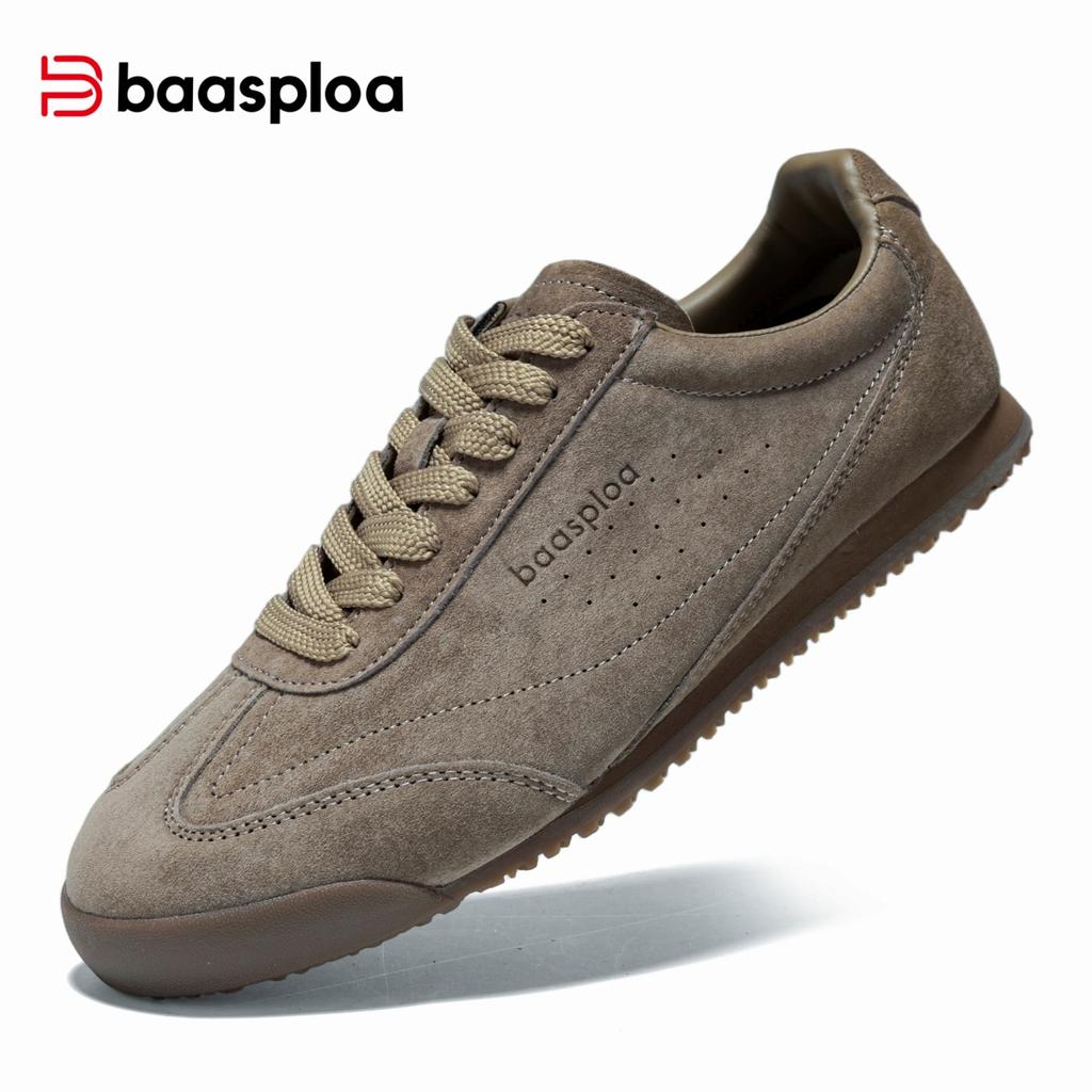 BAASPLOA Damen Flache Sportschuhe, Freizeitschuhe, Wanderschuhe, Studentenschuhe, Tennisschuhe, Atmungsaktiv, Geeignet für Personen mit schmalen Füßen