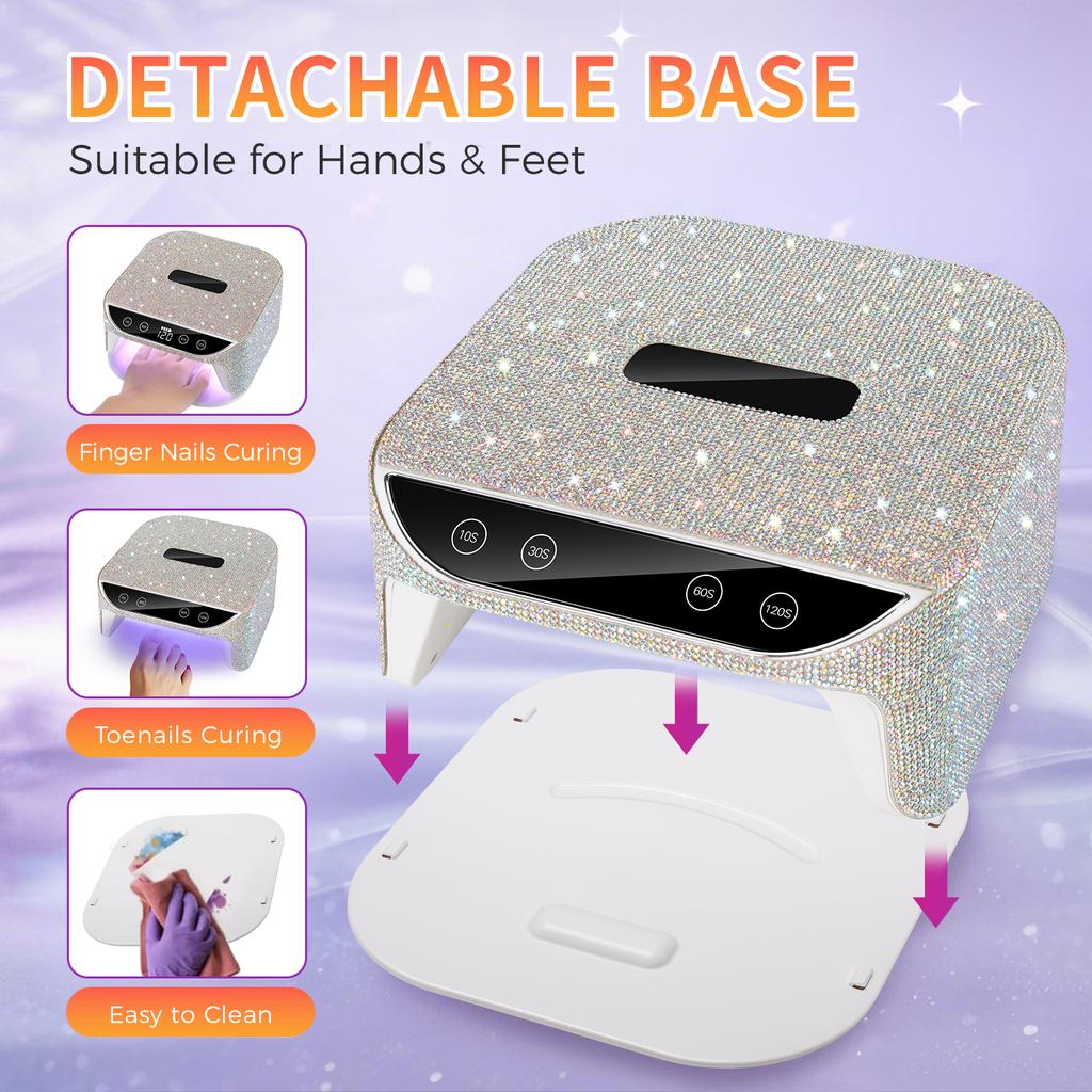 DianaBeauty UV Nail Lamp Professional Portable Nail Dryer with LCD Touch Screen 36 LEDs UV Manicure Lamp Nail Tools