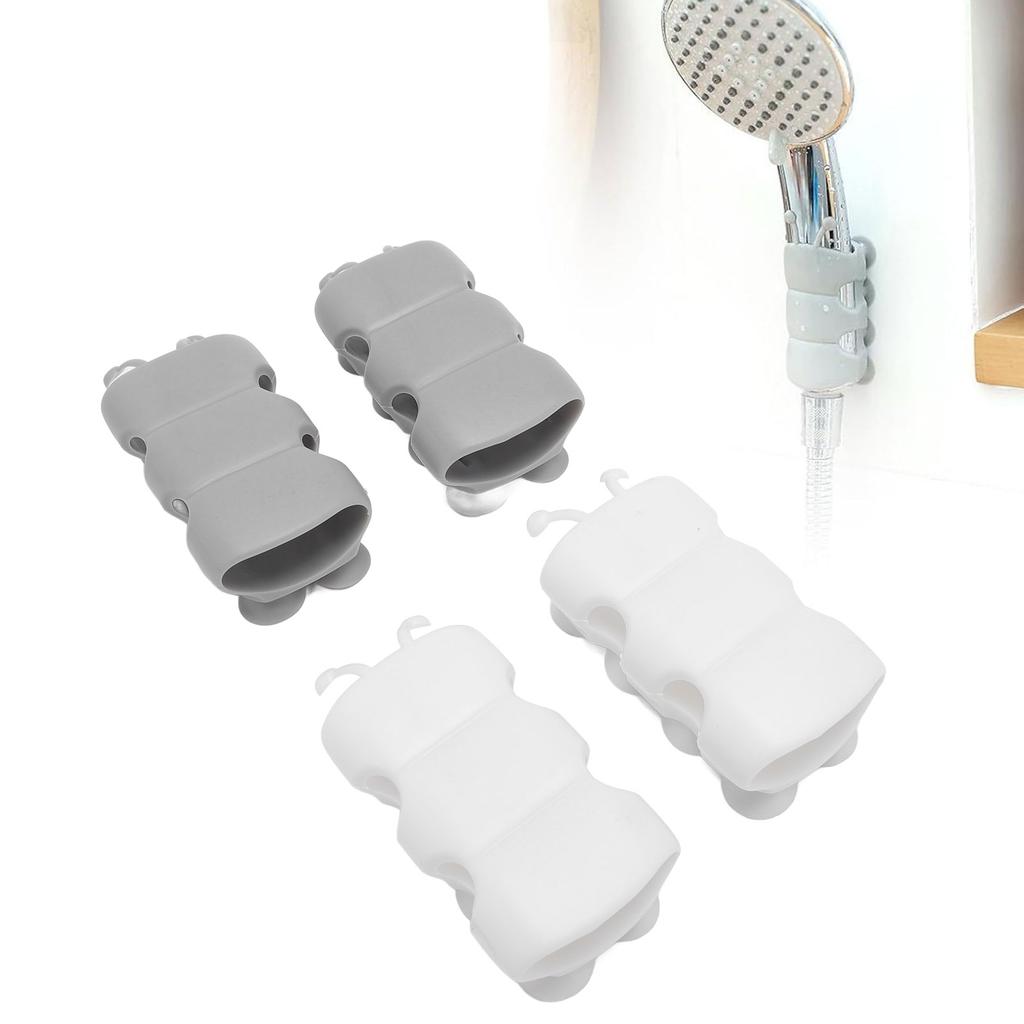 4 Pack Shower Head Suction Cup Holder Relocatable Non Drilling Universal Strong Suction Shower Head