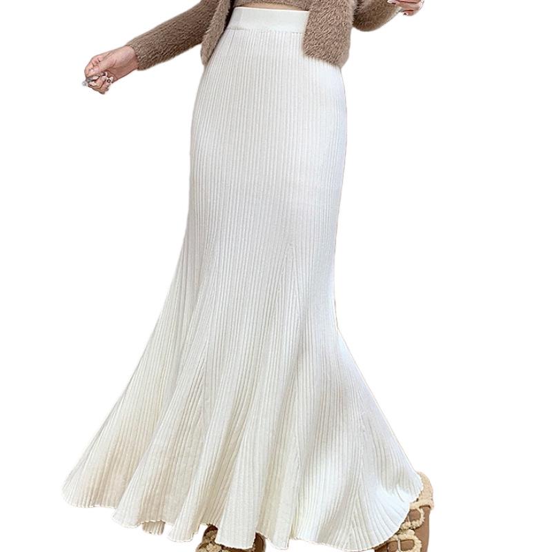 Qipao Underskirt: Elegant Knitted Fishtail Skirt for Autumn/Winter