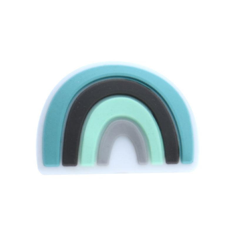 Rainbow Silicone Baby Teether - DIY Cartoon Teething Toy for Infants