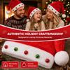 Lustige Pelz-Weihnachtsmütze Mehrfarbige Nikolausmütze Weihnachts-Kopfschmuck Rote Weihnachtsmütze Geschenk Partys