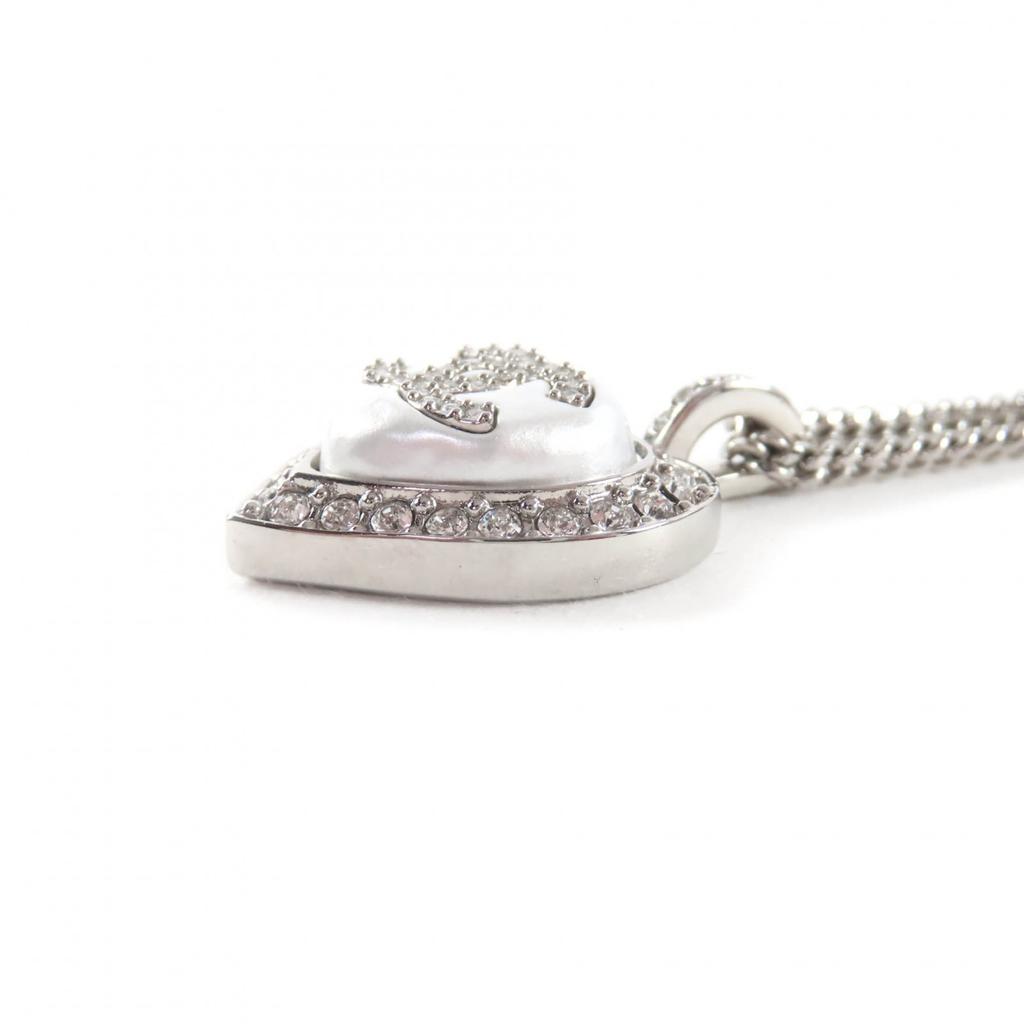 Excellent CHANEL Necklace Silver Women B23B Used