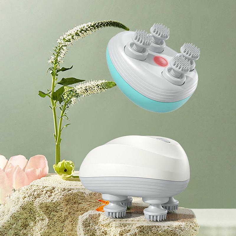 Electric Head Massage Machine Silicone Waterproof Scalp Massager Head Relaxation Unlimited Portable Home Massager