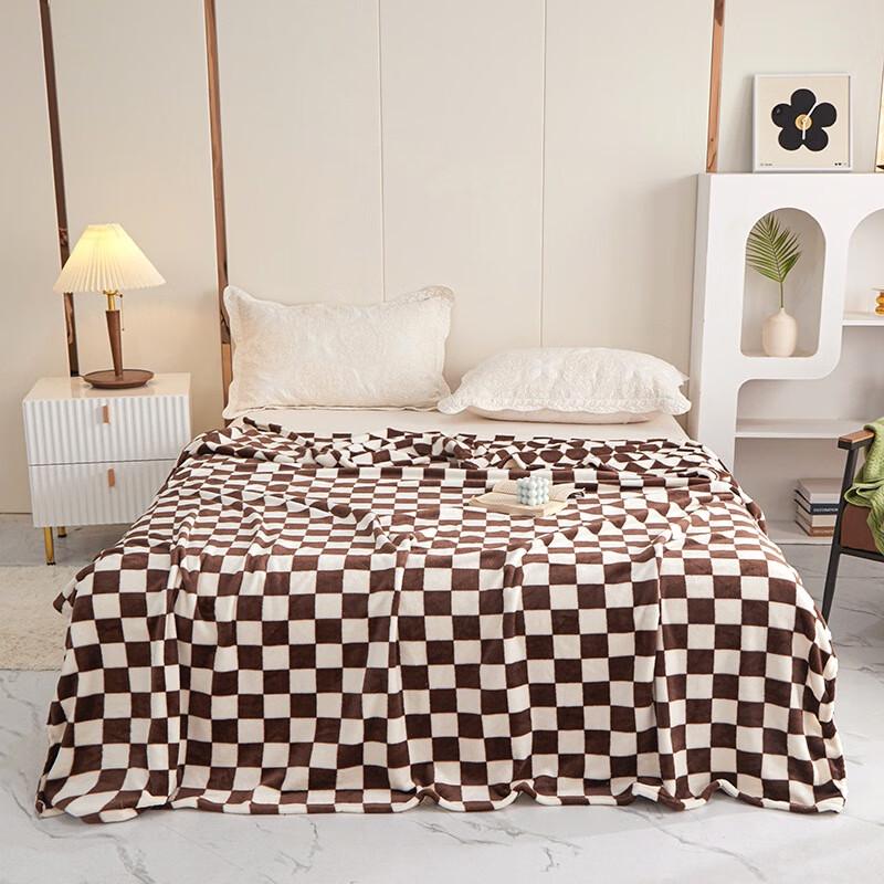 

LISM All-Season Coral Fleece Flannel Throw Blanket