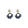 Silver needle simple geometric polka dot earrings Korean high-end temperament earrings personalized fashion new earrings women