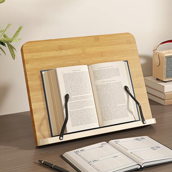 Book Stand for Reading 8 Height Adjustable Book Holder Hands-Free Reading Recipe Cookbook Tablet Holder