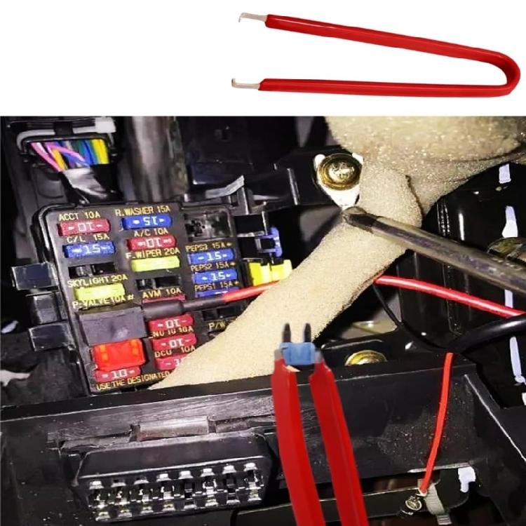 Umfassende Kfz-Relais- und Sicherungsziehzange Stahl & Kunststoff Batterieklemmenabzieher für Fahrzeugwartung