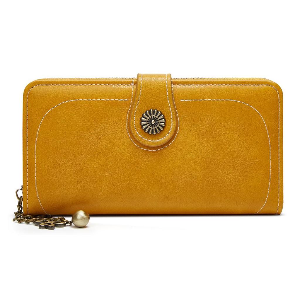 Ladies Wallet Genuine Leather Long Multifunctional Vintage Women's Wallet