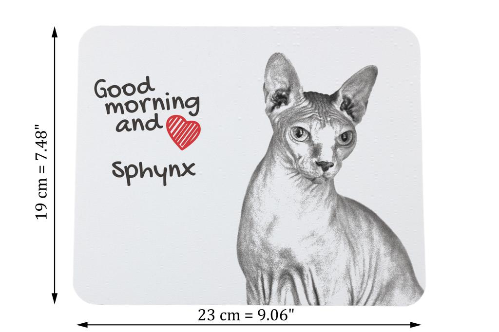 Sphynx – Mouse pad with print, personalized cat pad | Art-Dog
