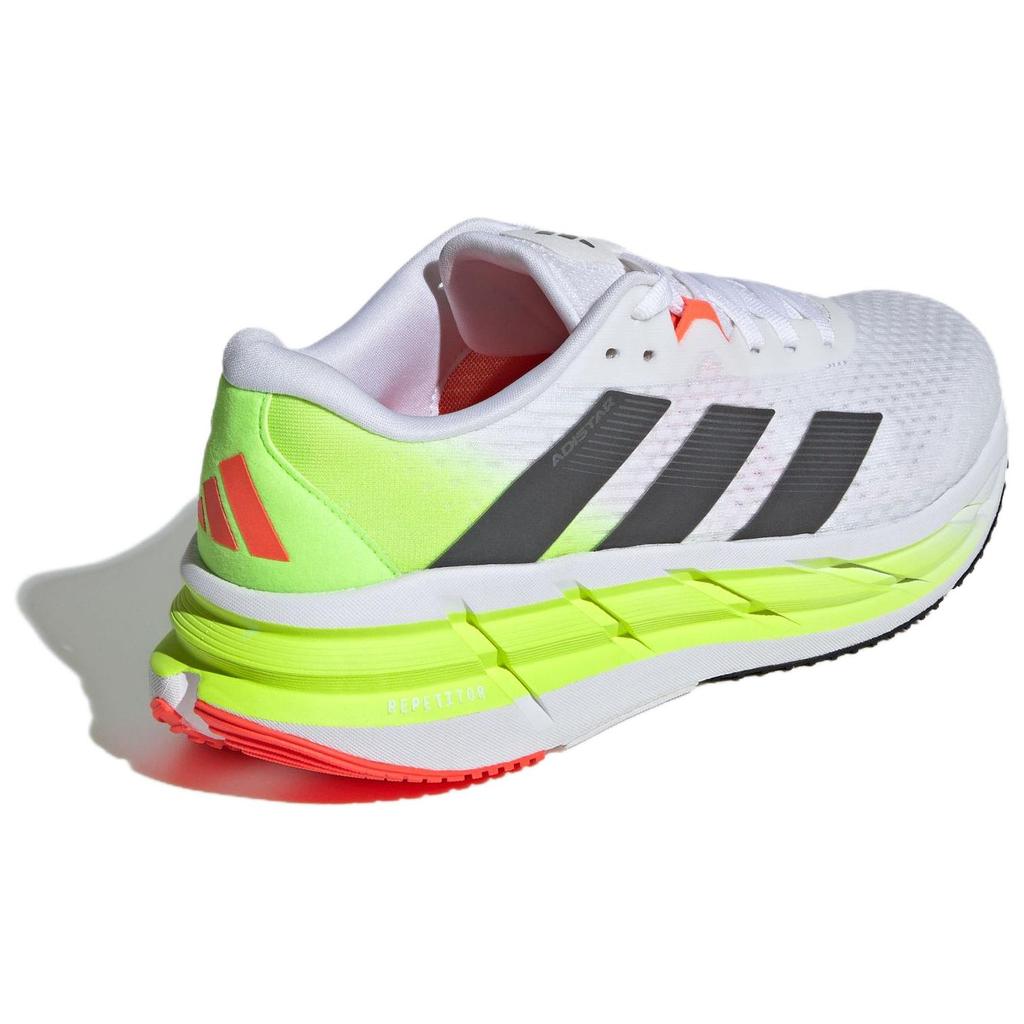 Adidas Adistar 3 Comfortable Durable Rebound Low-Top Long Distance Running Shoes Men Sneakers White Gray Green IE8222