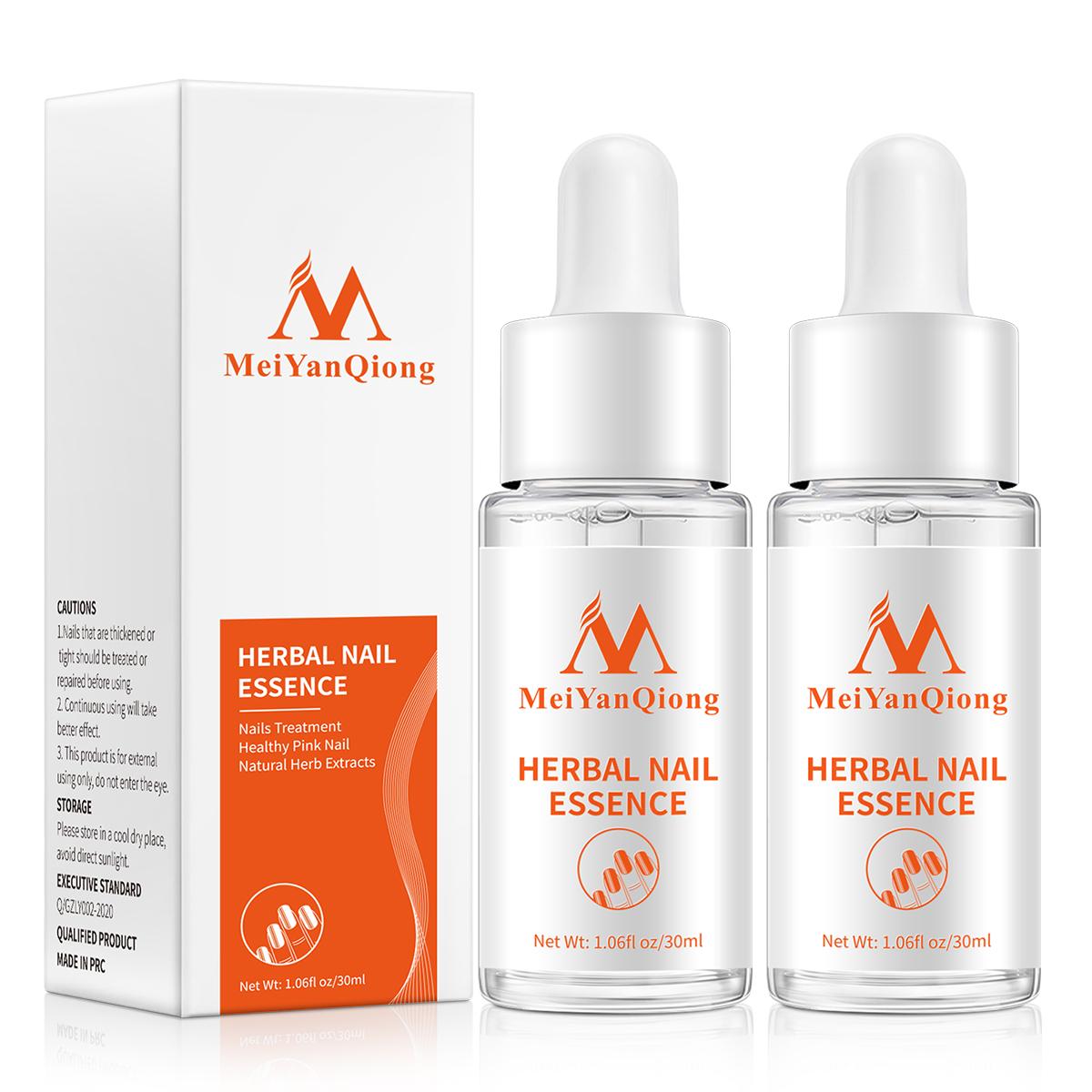

MeiYanQiong Herbal Nail Essence Repair Damaged Nail Moisturizes Nail Gloss 30ml 2pcs
