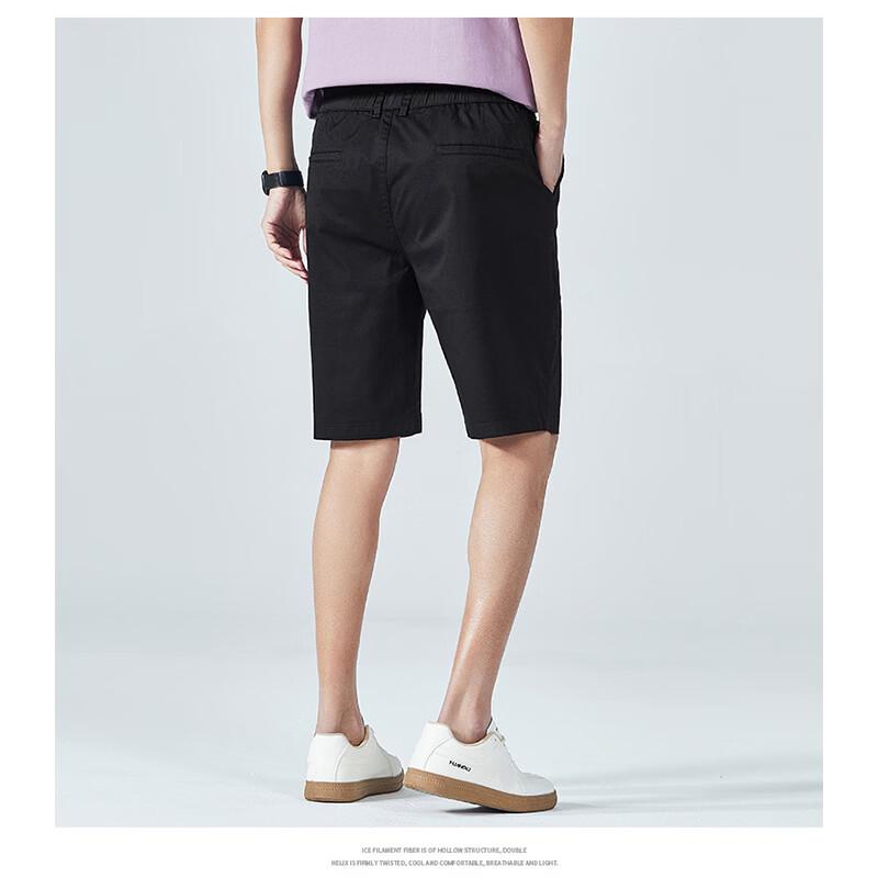 ROMON Men's Summer Casual Cotton Blend Shorts