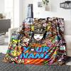 Name Custom Tokidoki Anime Print Flannel Blanket High Quality Warm Comfortable Cover for All Seasons Perfect for Gifts Home Decor