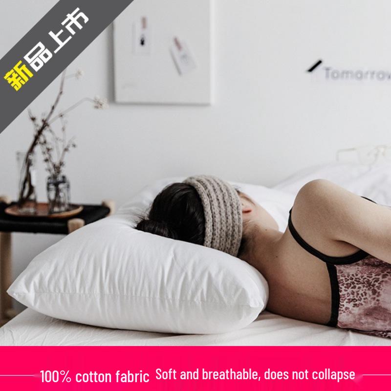 Luxury Hotel Soft Cotton Pillow Set - Neck Support (2 Pack)