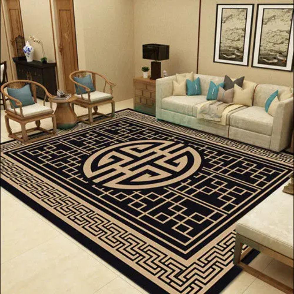 

Новые ковры в китайском стиле для гостиной, нескользящий коврик для дивана и журнального столика, легко чистящийся, декоративный домашний ковер для комнат, настраиваемый 60*90cm