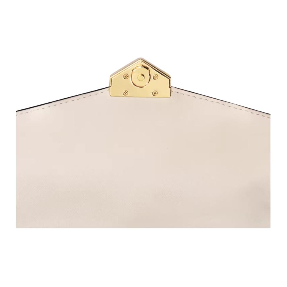 Michael Kors Soho Classic Monogram Magnetic Closure PVC Tote Bag Women tote bags Vanilla-White 35S6G1SC5B-278